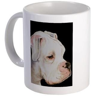 White Boxer Dog Mugs  Buy White Boxer Dog Coffee Mugs Online