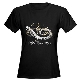 Gold Gifts  Gold T shirts  Personalized Piano Musical gi Tee