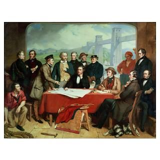 Conference of Engineers at Britannia Bridge, c.185 Poster