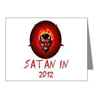 2012 Gifts > 2012 Note Cards > Satan In 2012 Note Cards (Pk of 10)