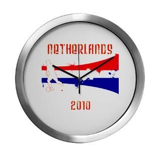 Netherlands World Cup 2010 Modern Wall Clock
