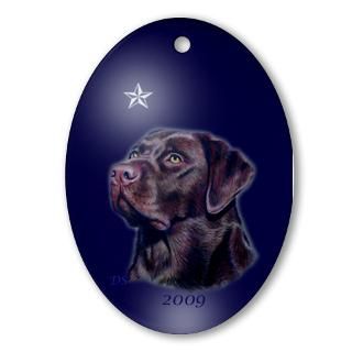 Gifts > Home Decor > 2009 Choc Lab Oval Ornament