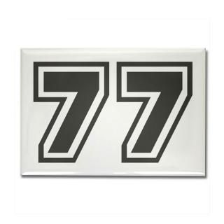 77 Gifts  77 Kitchen and Entertaining  Number 77 Rectangle Magnet