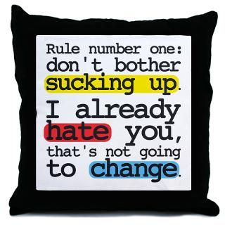 Rule Number One Throw Pillow