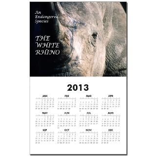 2008 Gifts  2008 Home Office  White Rhino Calendar Print