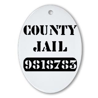  9818783 Home Decor  Jail Inmate Number 9818783 Oval Ornament