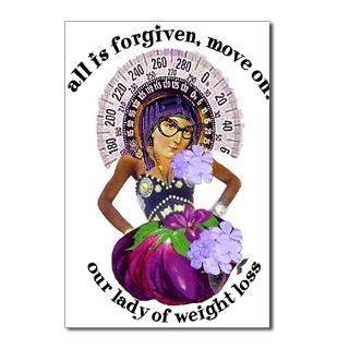 Our Lady of Weight Loss Postcards (Package of 8)  Our Lady of Weight