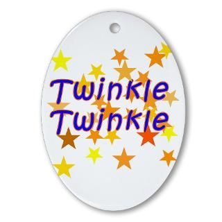 Twinkle Twinkle Little Star Oval Ornament  Twinkle Twinkle Little