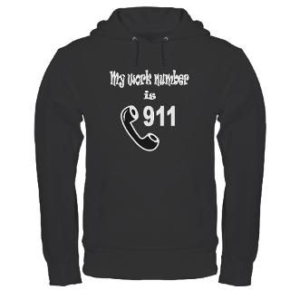  Ambulance Sweatshirts & Hoodies  My Work Number is 911 Hoodie