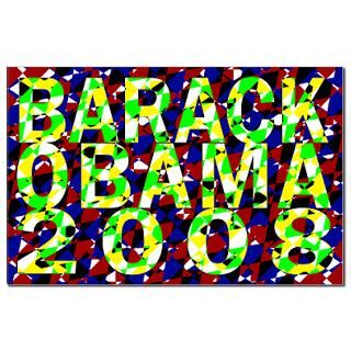 Barack Obama in Color Mini Poster Print  Re Elect Barack Obama