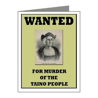  America Note Cards  Columbus a Murderer Note Cards (Pk of 10