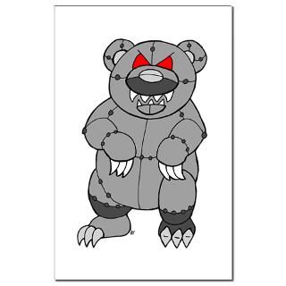 Evil Robot Bear Mini Poster Print > Evil Robot Bear T Shirts