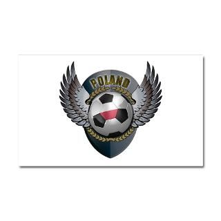 Car Accessories  Polish soccer ball with crest Car Magnet 20 x 12