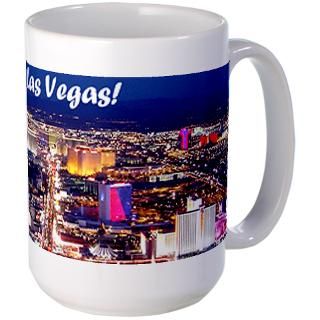 Las Vegas Strip (blue sky) 15 oz Mug