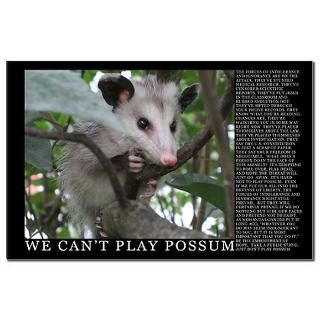We Cant Play Possum (11x17 poster)  Progressive Values