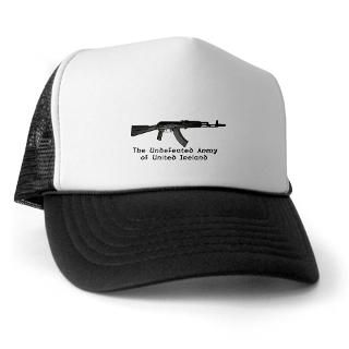 IRA black AR 18 rifle logo Trucker Hat