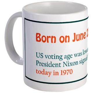 US voting age was lowered from 21 to 18, when President Nixon signed