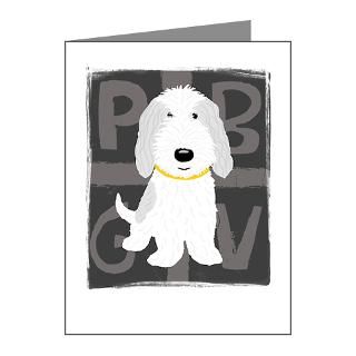 Gifts > Akc Note Cards > Grey & White PBGV Note Cards (Pk of 20
