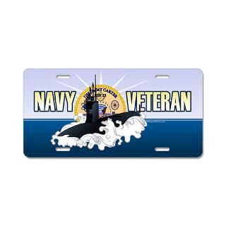 Navy Veteran SSN 23 Aluminum License Plate