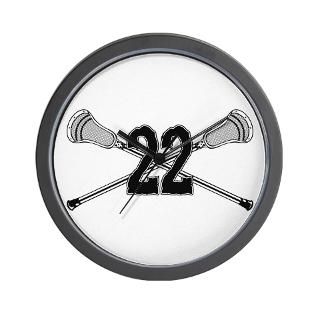 Lacrosse Number 22 Wall Clock for $18.00
