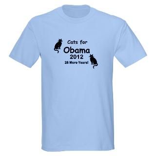  Cats for Obama   28 More Years Light T Shirt