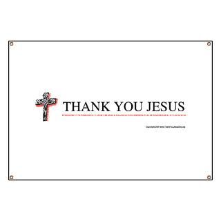 42 x 28 inch Banner  Thank You Jesus Site Online Store  Thank You