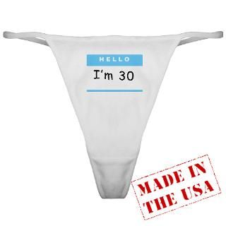 30   Classic Thong for $12.50