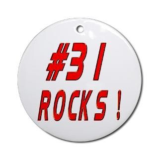 31 Rocks Ornament (Round) for $12.50