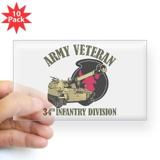 34Th Red Bull Infantry Division Stickers  Car Bumper Stickers, Decals