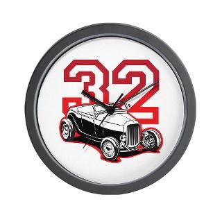 32 Roadster in Red Wall Clock for $18.00