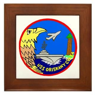 Aircraft Carrier Home Decor > USS Oriskany (CVA 34) Framed Tile