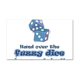Gifts  Buncos Wall Decals  Hand fuzzy dice 38.5 x 24.5 Wall Peel