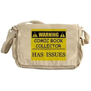WARNING Comic Book Collector Messenger Bag for $37.50