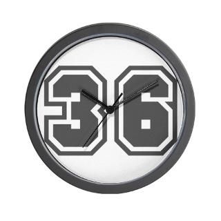 Number 36 Wall Clock for $18.00