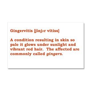 Ginger Wall Decals  Gingervitis Definition 38.5 x 24.5 Wall Peel