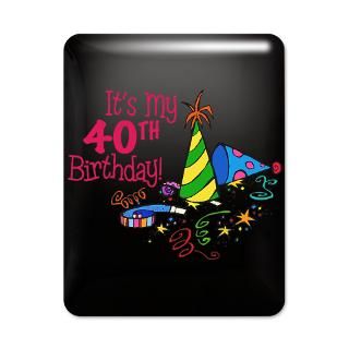 40 Gifts  40 IPad Cases  Its My 40th Birthday (Party Hats) iPad