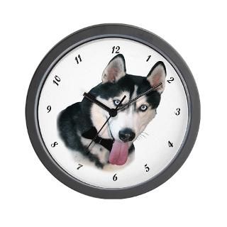 Siberian Husky Clock  Buy Siberian Husky Clocks
