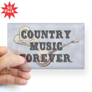 Country Music Forever Rectangle Sticker 50 pk) for $150.00