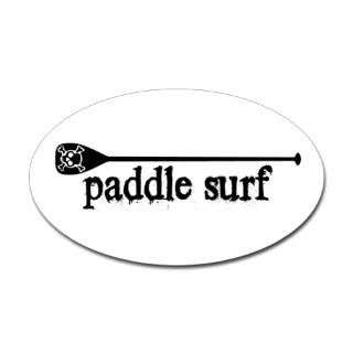 paddle surf skull oval sticker $ 4 49