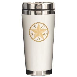 Texas Star Ceramic Travel Mug