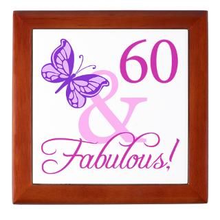 60 & Fabulous (Plumb) Keepsake Box