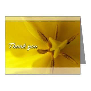 Yellow Tulip Thank You Cards 4.25x5.5 (Pk of 20)