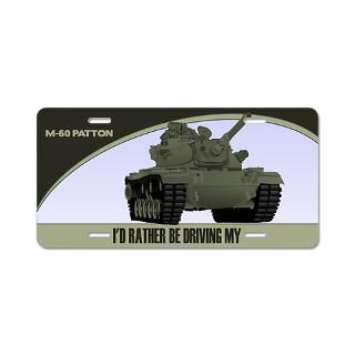 60 Patton Tank License Plate