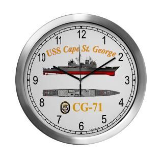 USS Cape St.George CG 71 Modern Wall Clock for $42.50