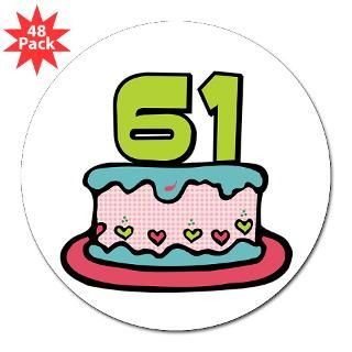 Happy 61St Birthday Stickers  Car Bumper Stickers, Decals