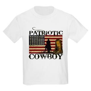 PATRIOTIC COWBOY Kids Light T Shirt