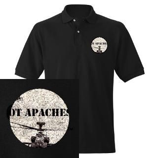 Awesome Apache AH 64 Golf Shirt for $40.00