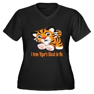 Cute Tiger Plus Size T Shirt by Charliesheenskorner