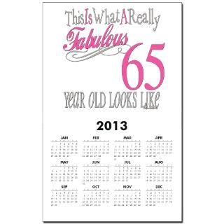 65 Gifts  65 Home Office  65th Birthday Gifts Calendar Print