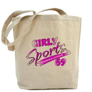 69 Gifts  69 Bags  Girly Sports Tote Bag
